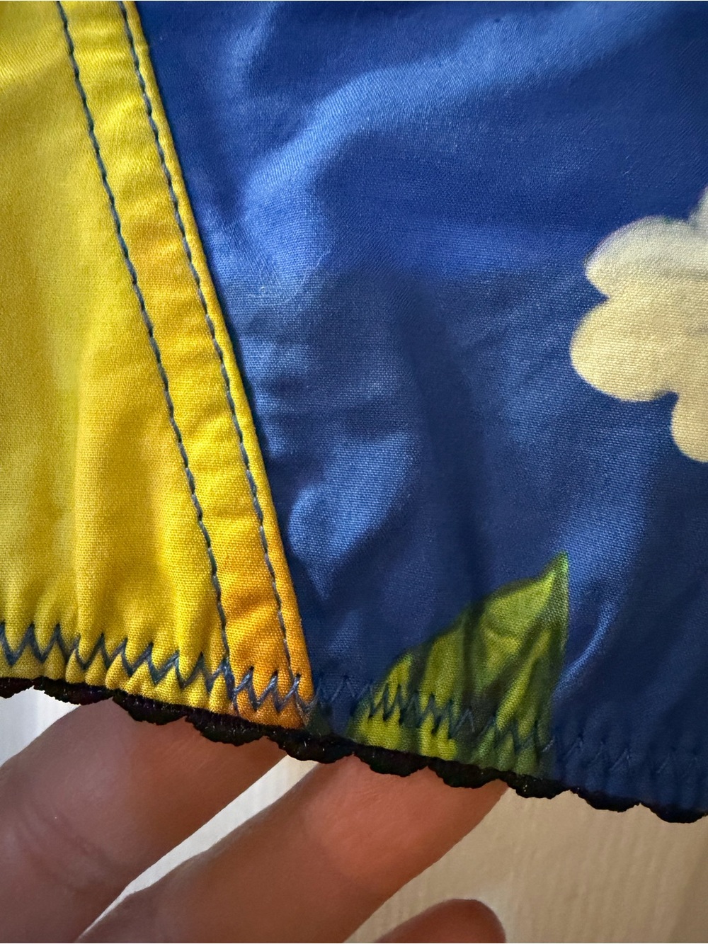 Blue & Yellow Floral Lemon top &Maxi Skirt - Women's - Picture 4 of 12
